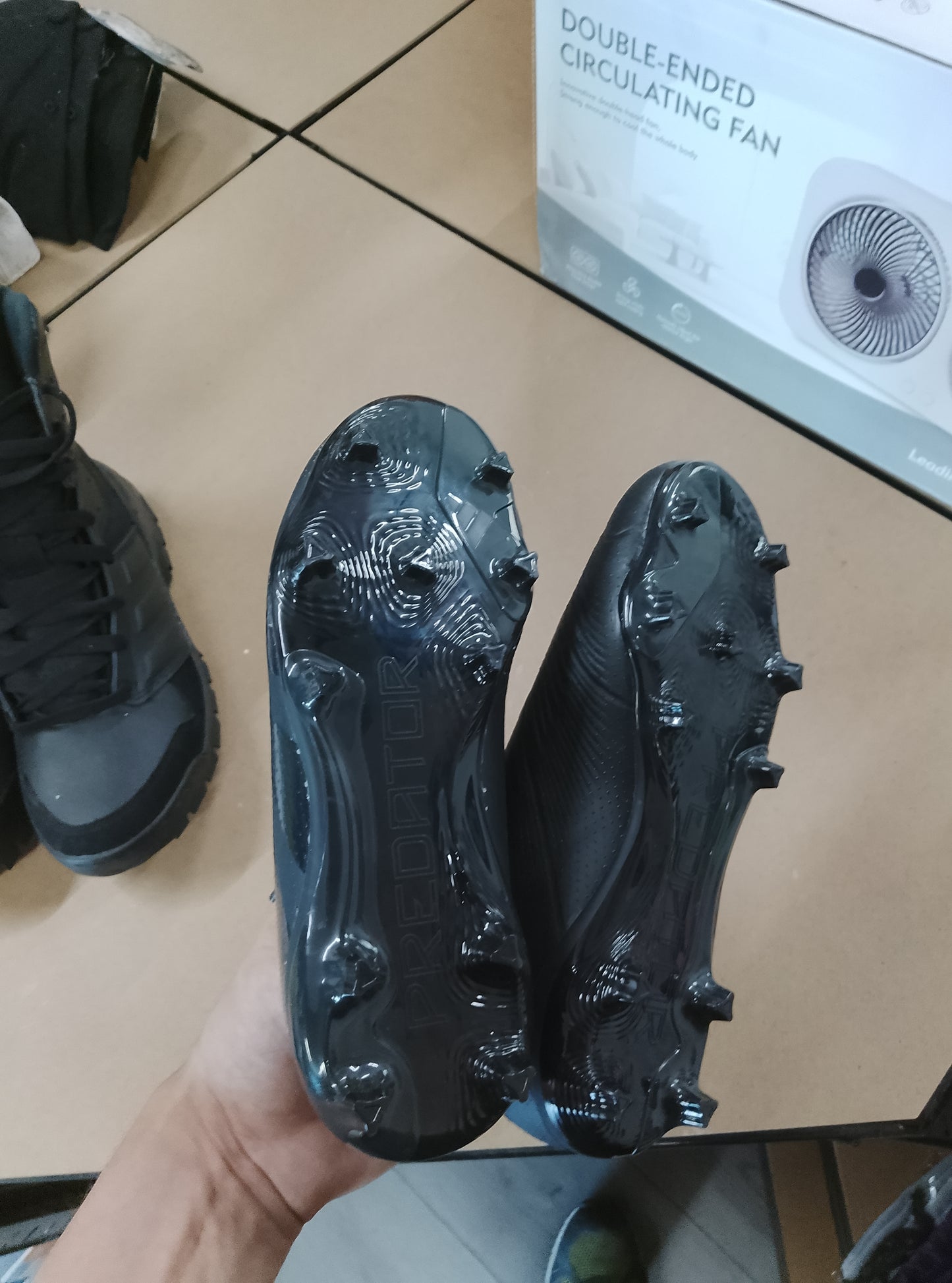 Adidas Predator League 3 L FG Black/Grey Size 13K Football Shoes