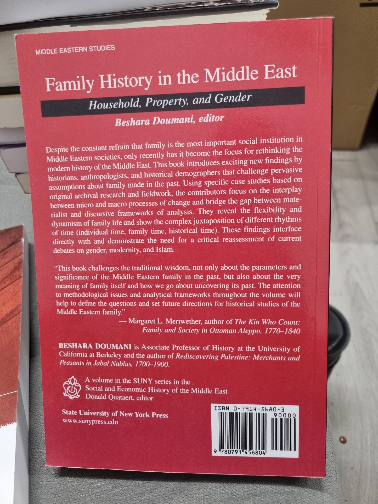 FAMILY HISTORY IN THE MIDDLE EAST edited by beshara doumani