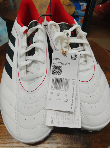 Goletto IX Turf Black, Red and White Football Boots