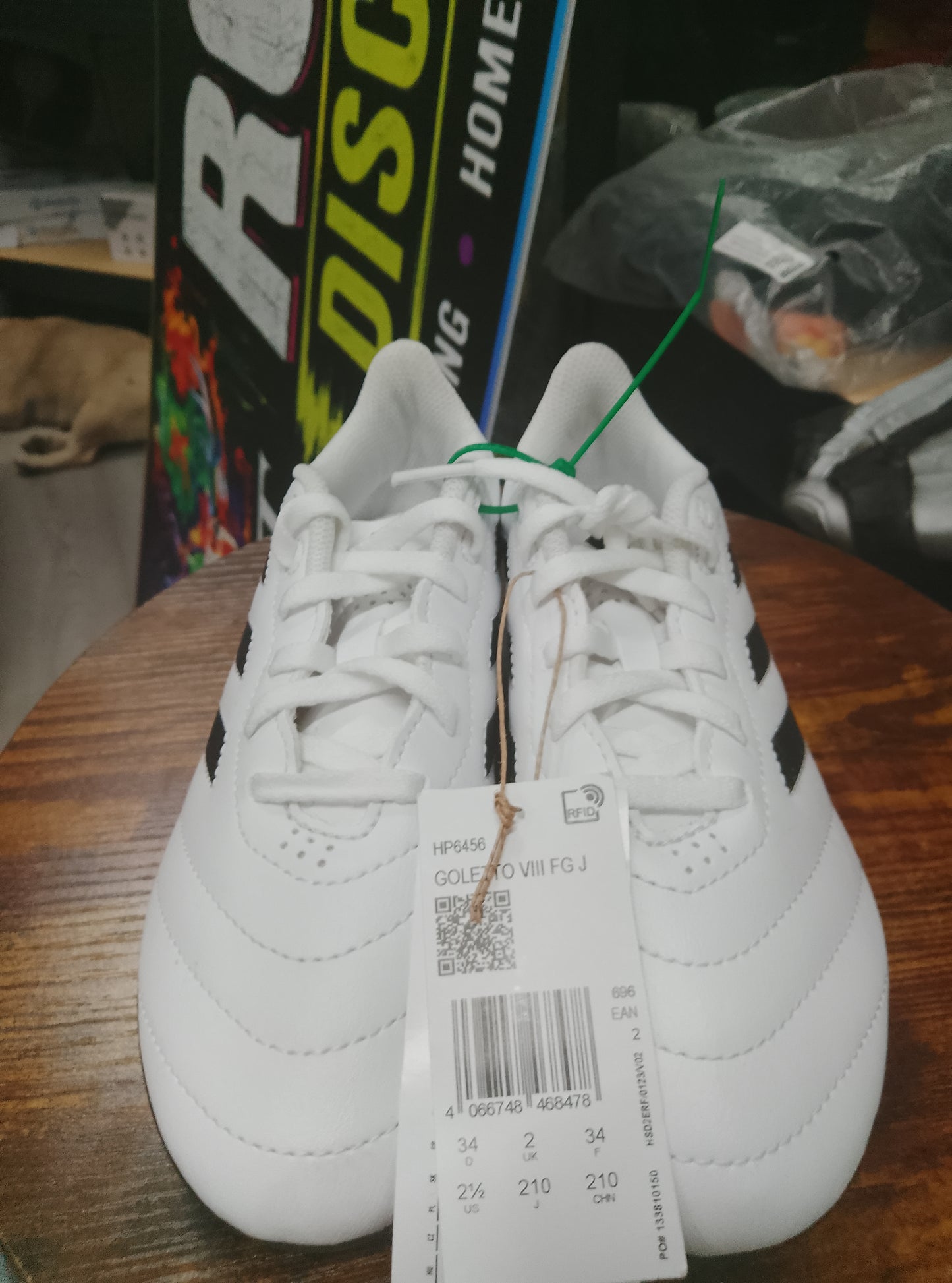 Goletto VIII FG Black and White Football Boots