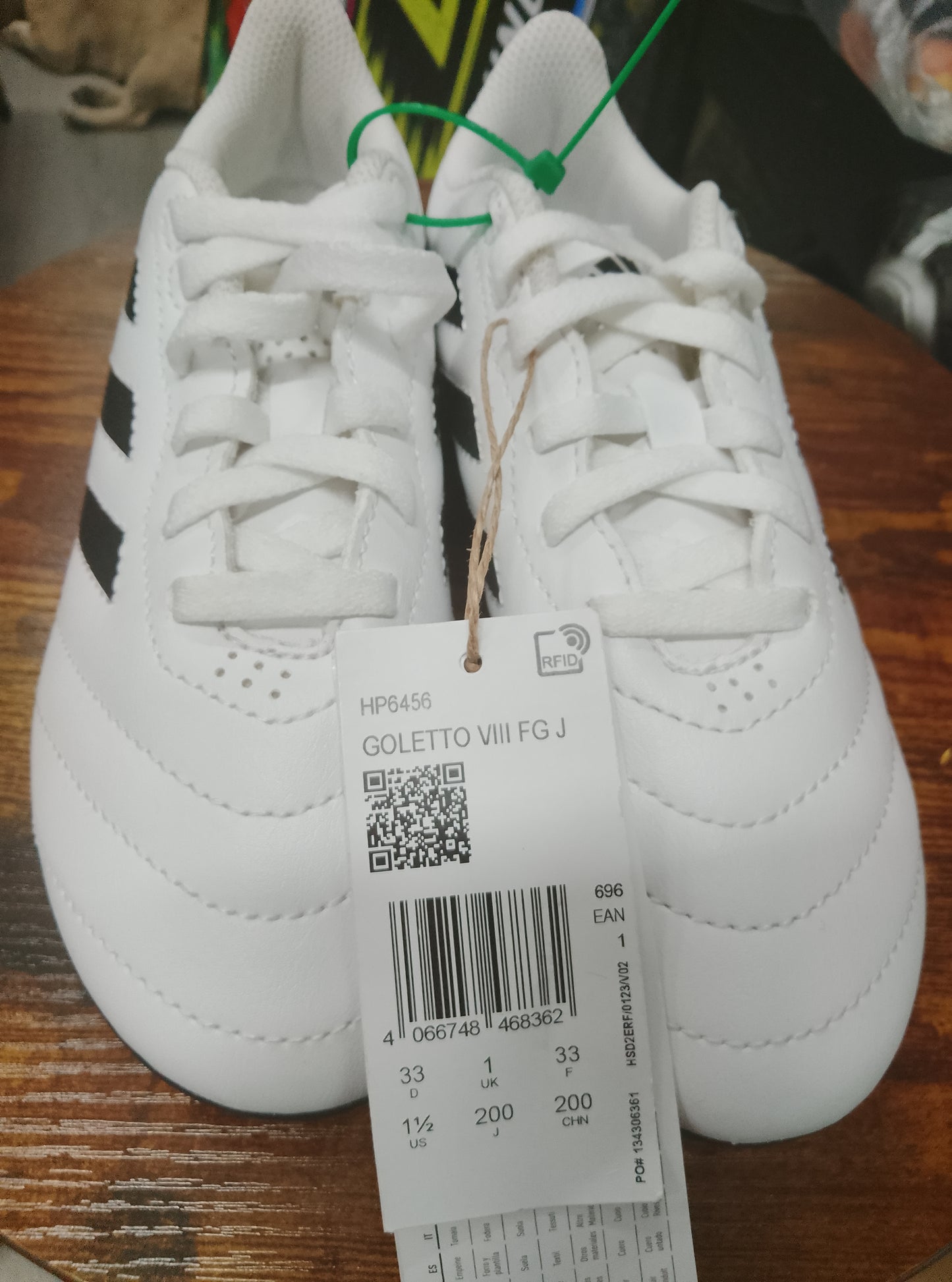 Goletto VIII FG Black and White Football Boots