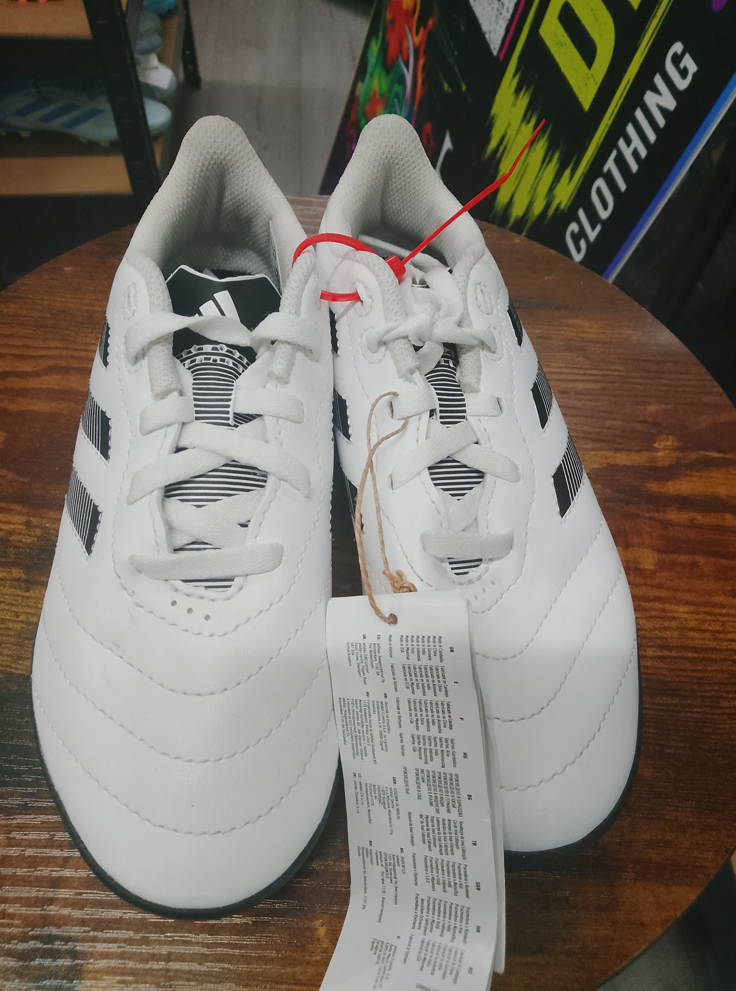 Goletto VIII Black and White Turf Football Boots