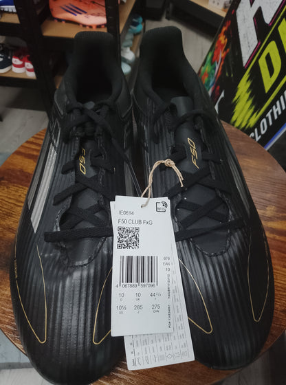 Adidas F50 Black/Gold/Silver Flexible Ground Football Boots