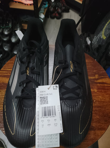 Adidas F50 Black/Gold/Silver Flexible Ground Football Boots