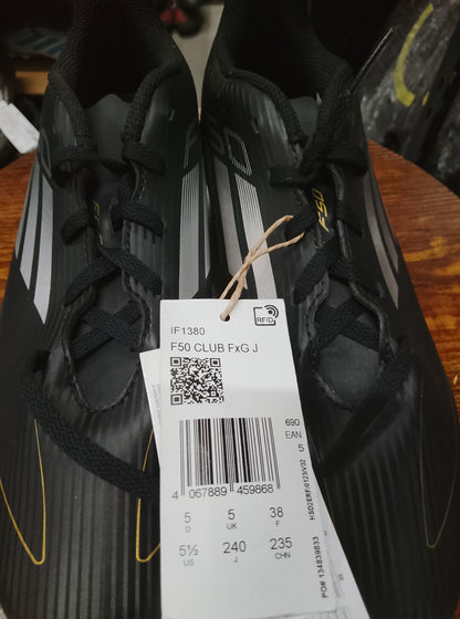 Adidas F50 Black/Gold/Silver Flexible Ground Football Boots