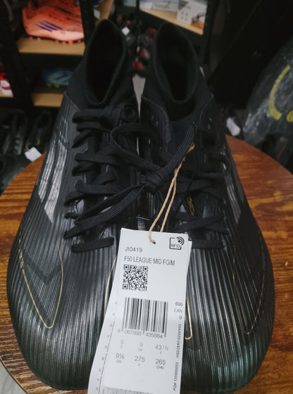 Adidas F50 Black/Gold/Silver League MID FG/M Football Boots