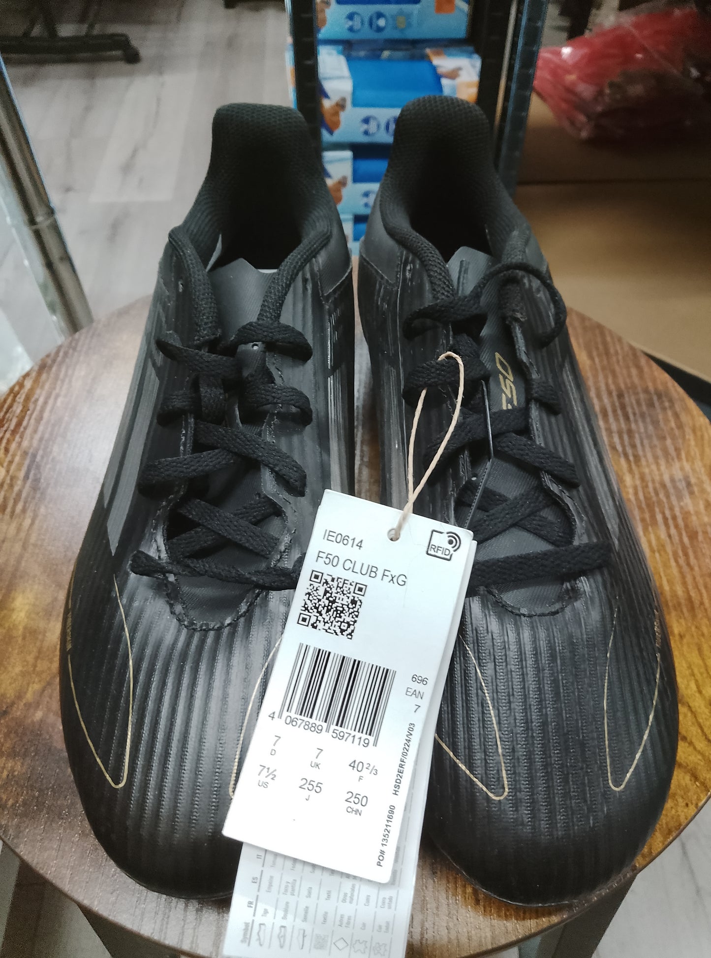 Adidas F50 Black/Gold/Silver Flexible Ground Football Boots