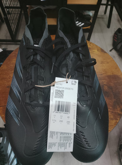 Adidas Predator League Core Black & Carbon Firm Ground Football Boots