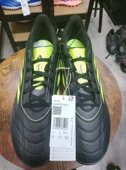 Adidas Goletto IX  Black/Green Turf Football Boots