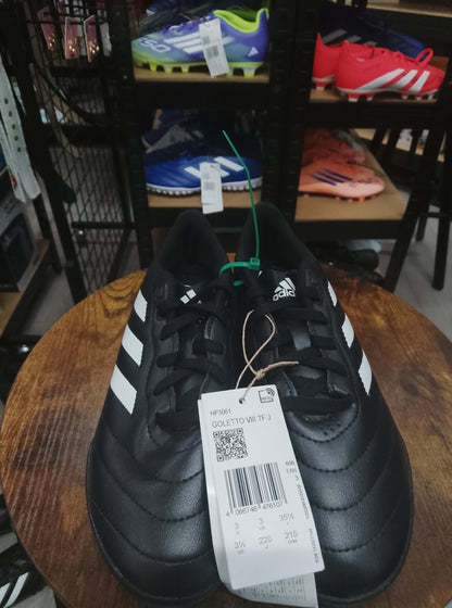 Adidas Goletto VIII Black/White Turf Junior Football Boots