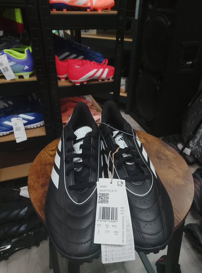 Adidas Goletto IX Black/White Turf Football Shoes
