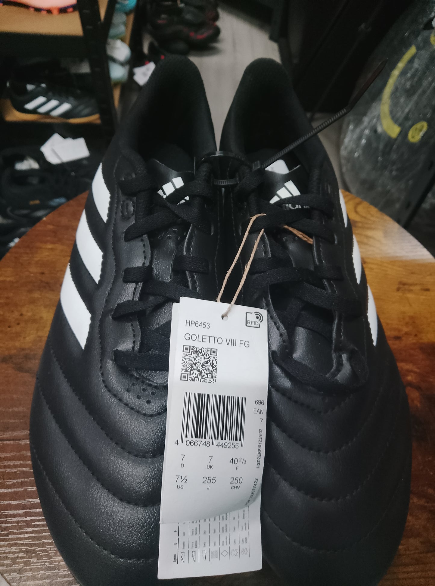 Adidas Goletto VIII FG Black / White Football Boots