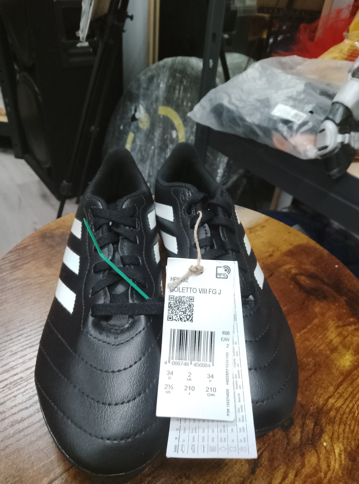 Adidas Goletto VIII FG Black / White Football Boots