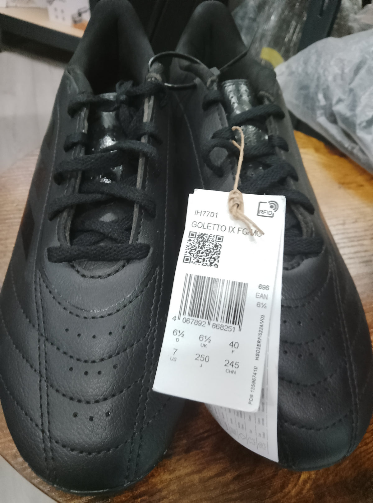 Adidas Black Goletto IX FG/MG Football Boots