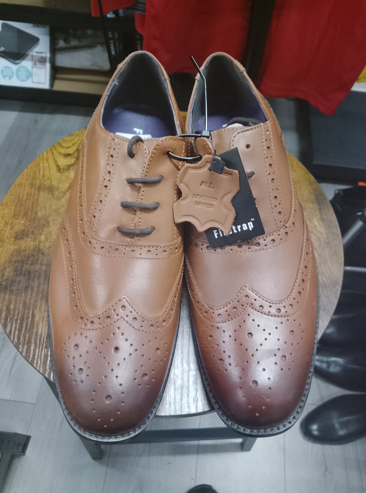 Firetraps Tan Leather Brogues
