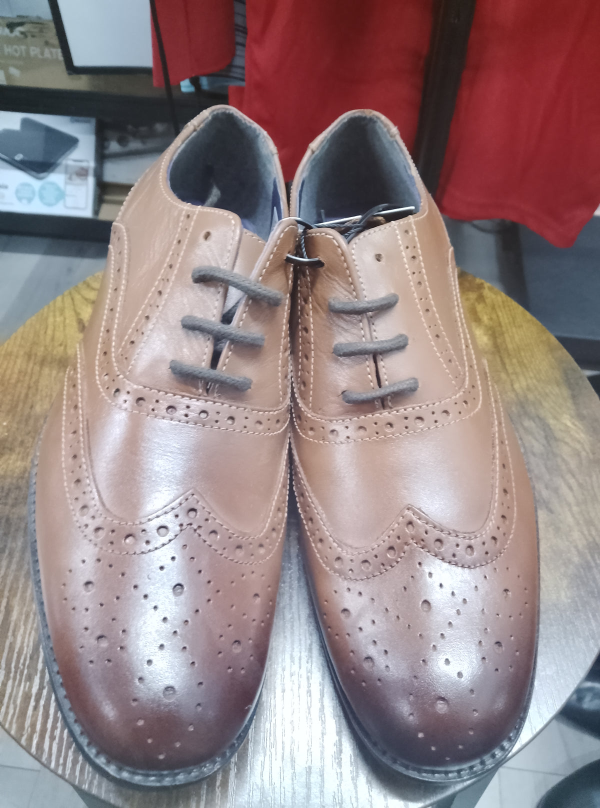 Firetraps Tan Leather Brogues