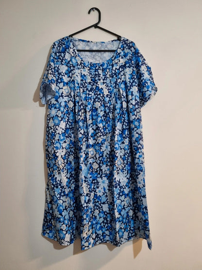 2XL BLUE FLOWER DRESS