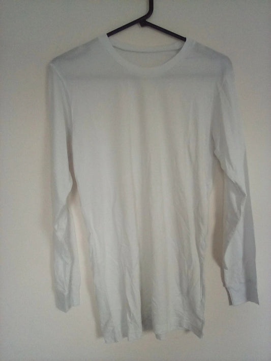 UNISEX MEDIUM LONG-SLEEVED WHITE TSHIRT