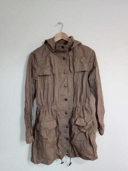 WOMENS FORWVER 21 MEDIUM KHAKI OUTDOOR JACKET