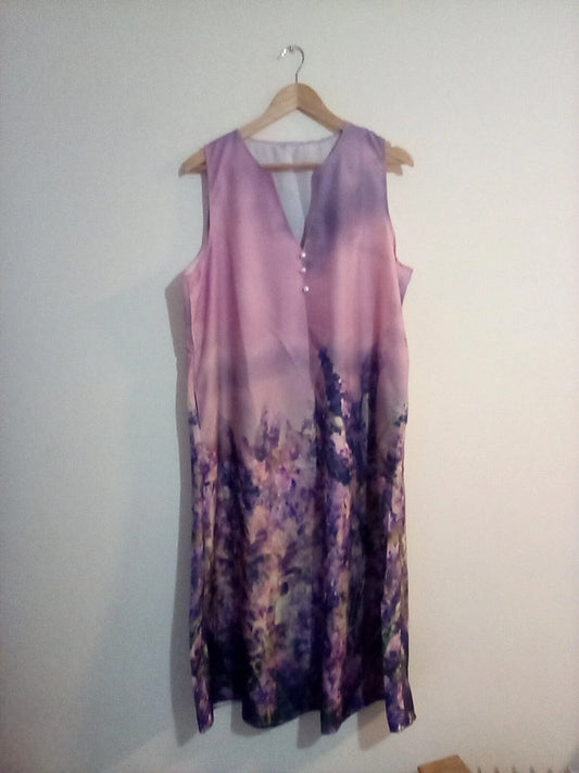 XXL PURPLE FLORAL DRESS