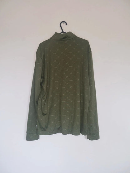 LARGE GREEN FILA ZIPPED JACKET