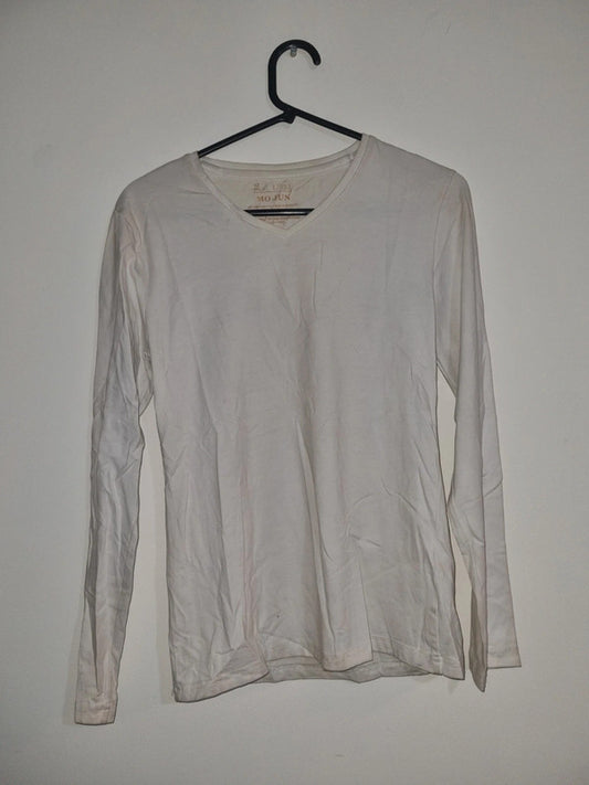LARGE ADULT BEIGE LONG-SLEEVED T-SHIRT