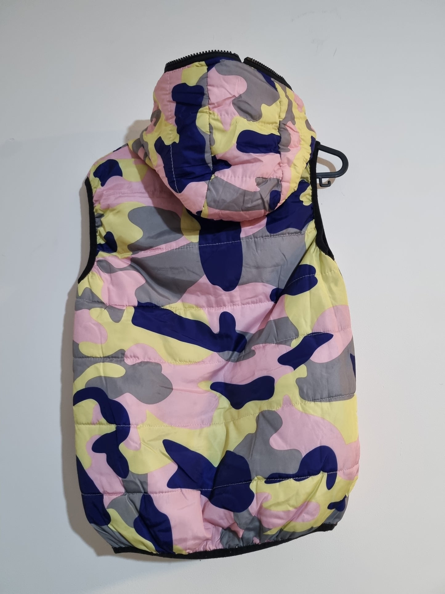 XSMALL WOMEN'S PAINT CAMO  FULLY ZIPUP HOODED BODY WARMER