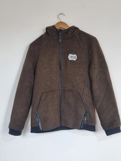 men's medium brown coat