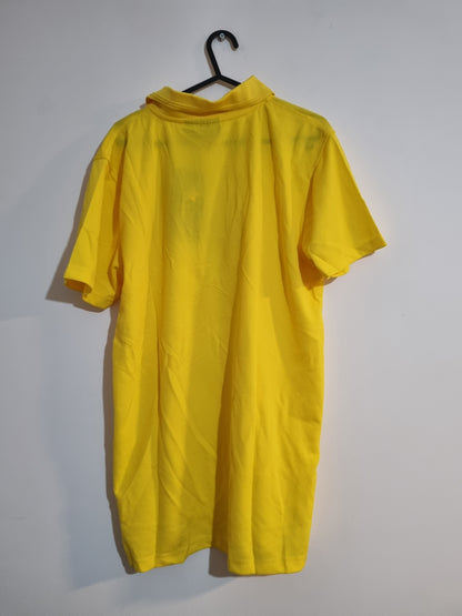 Light breathable yellow polo shirt