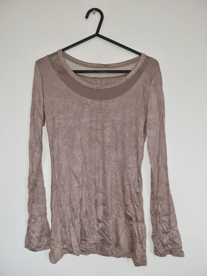 Women's Small Bronze Long Sleeved Top