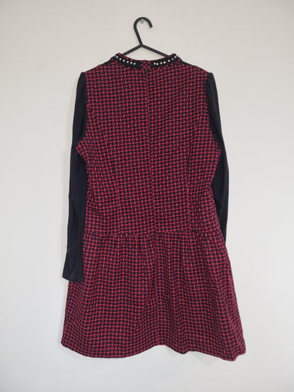 Women's Small/Medium Red/Black Dress