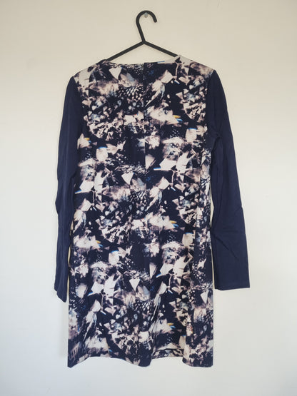 Women's Small Blue Patterned Dress