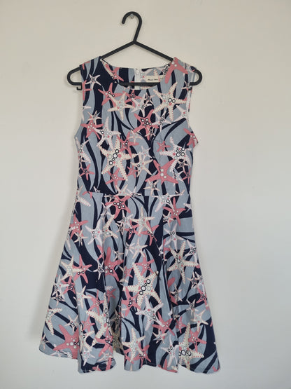 Teenager/XSmall Women Blue Star Fish Dress