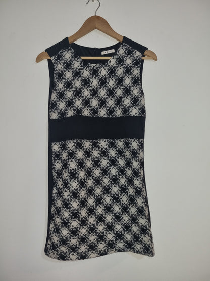 Women's Small Black/White Mini Dress