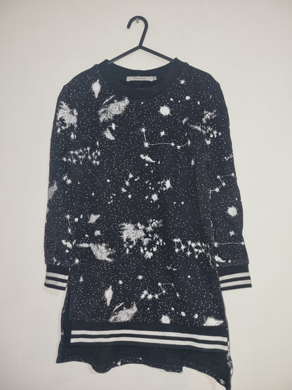 Women's Small/Medium Black/Starry Night Sweater