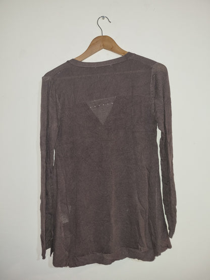 Women's Large/XLarge Brown Cardigan