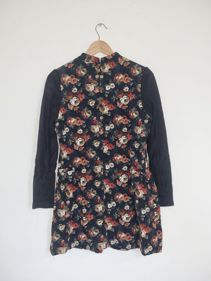 Women's Small Black/Floral Dress