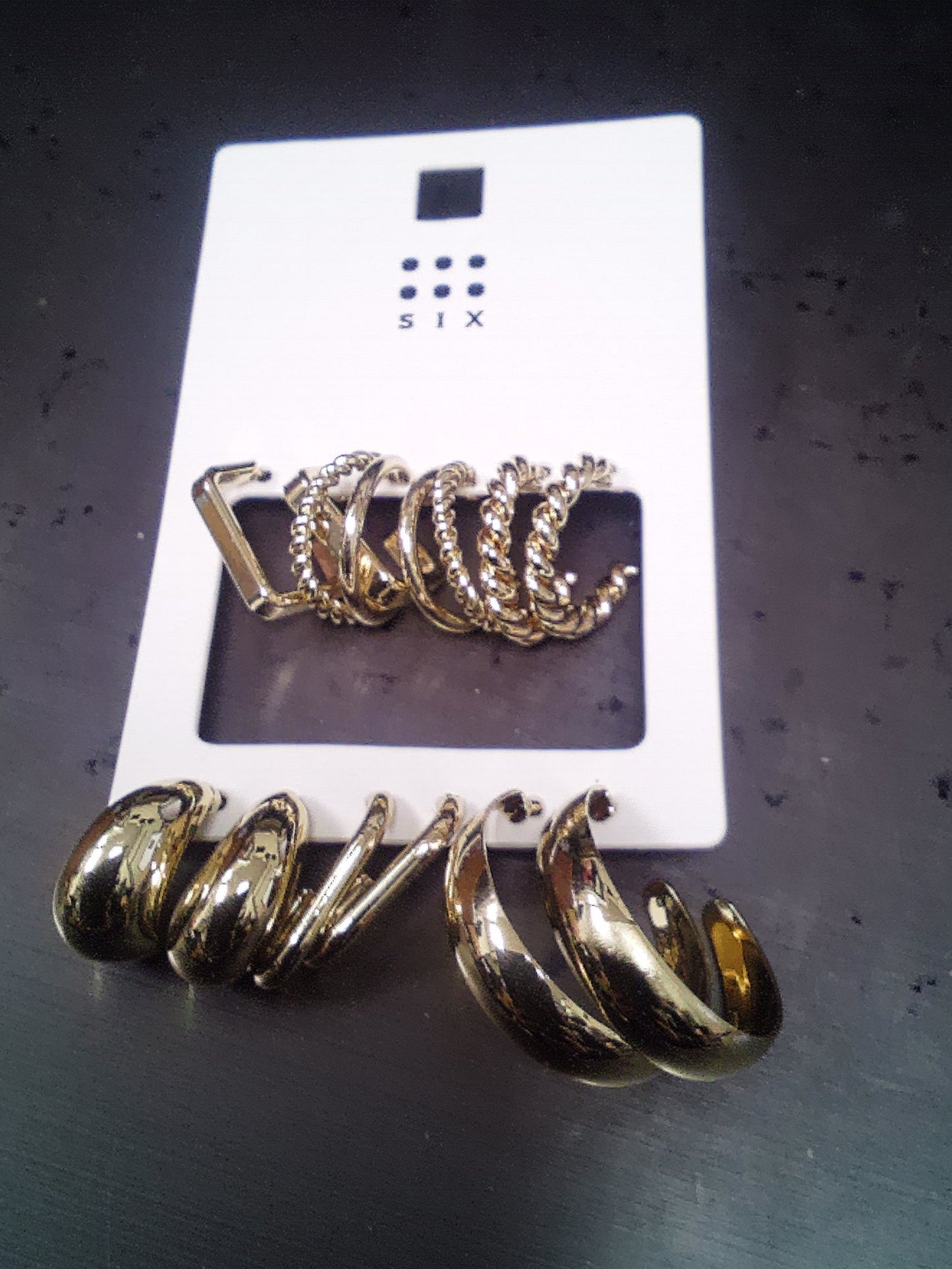 Gold Colored Earring Set