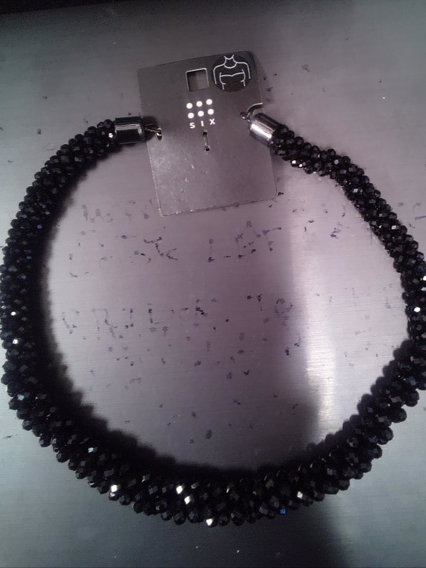 Black Crystal Necklace