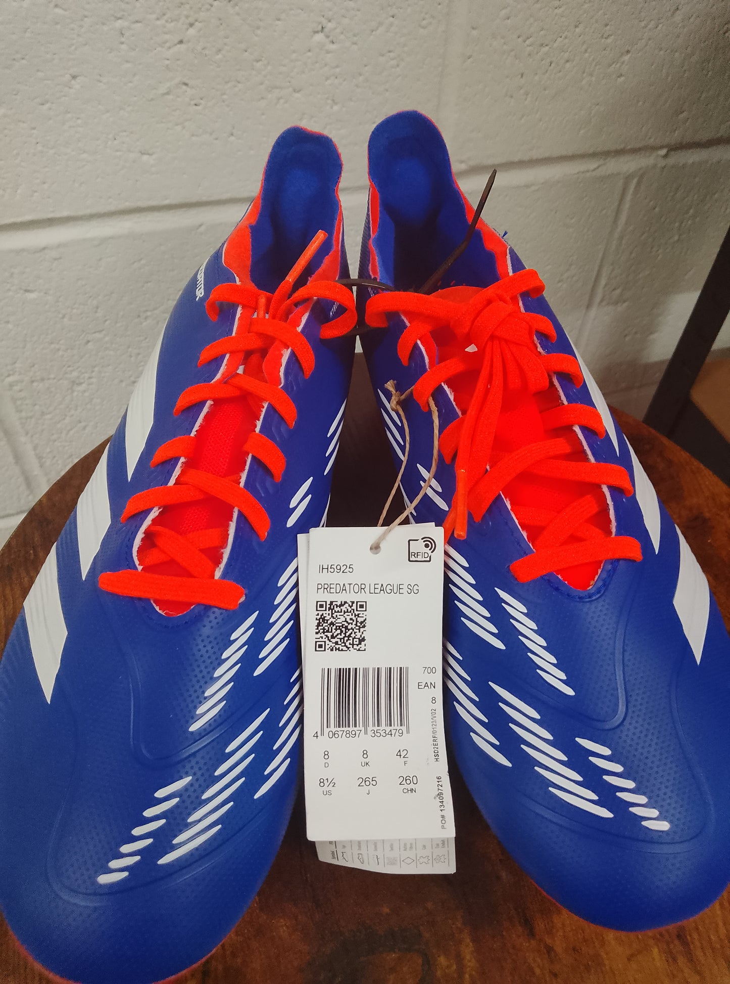 Adidas Predator League SG Football Boots Size 8