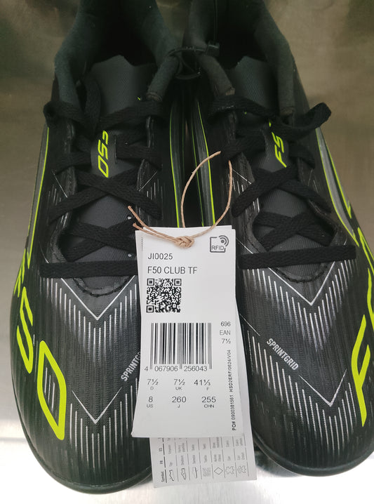 Adidas F50 Club TF Size 7.5 Football Boots