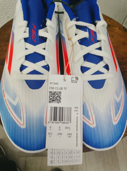 Adidas F50 Club TF Football Boots Size 6