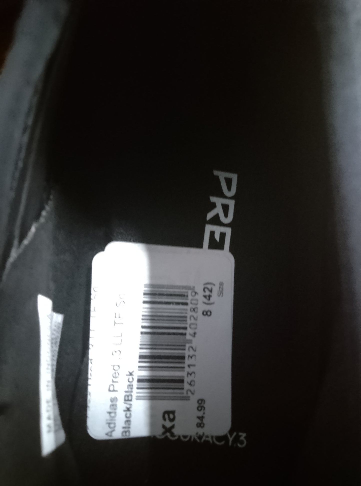 Adidas Predator Accuracy 3 Laceless FG Football Boots Size 8