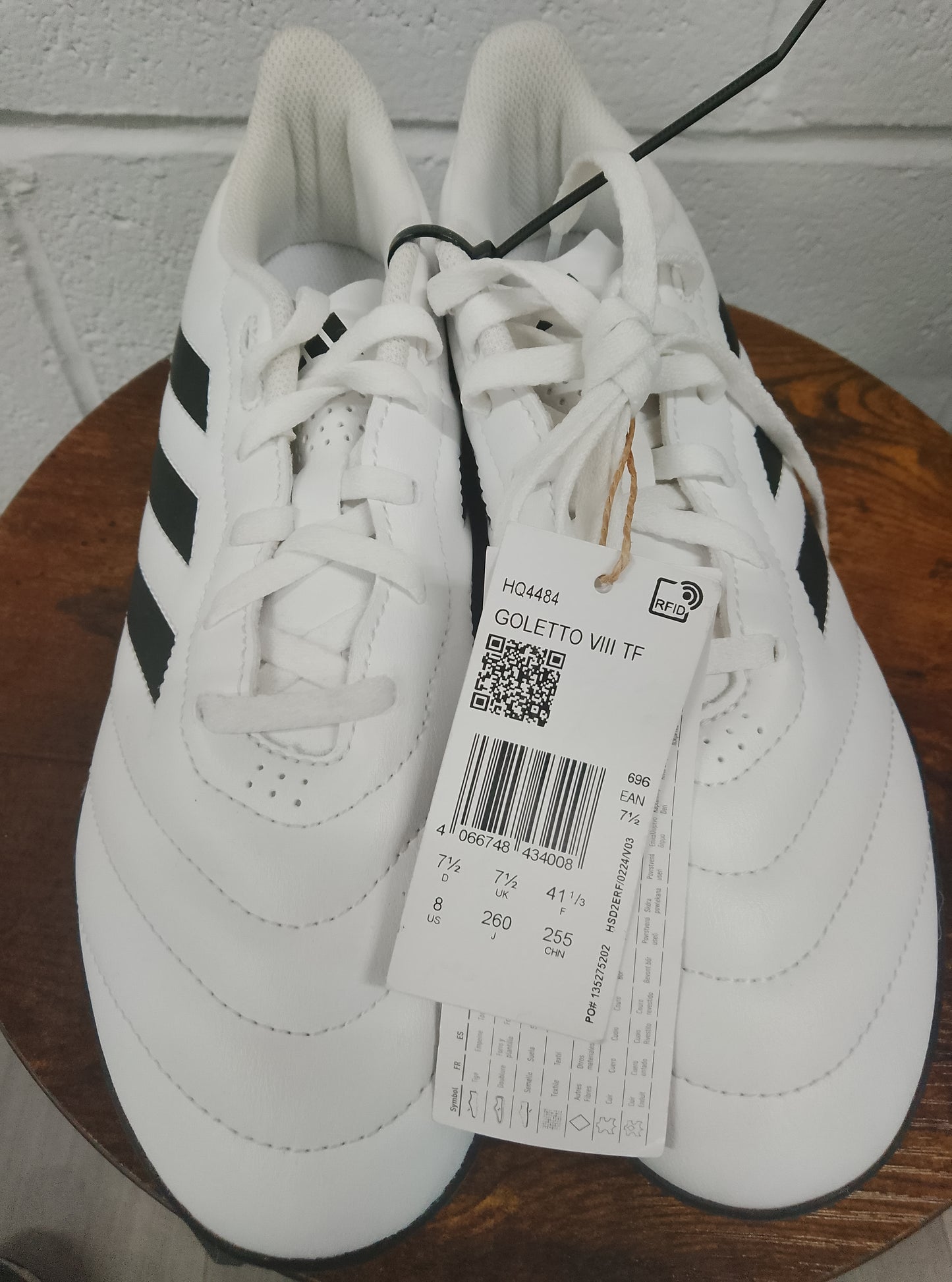Adidas Goletto VIII Turf Football Boots Size 7.5