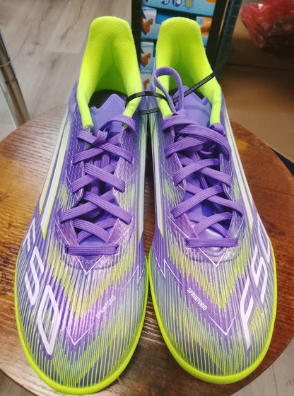 Adidas F50 TF Purple Rush League Football Boots Size 7
