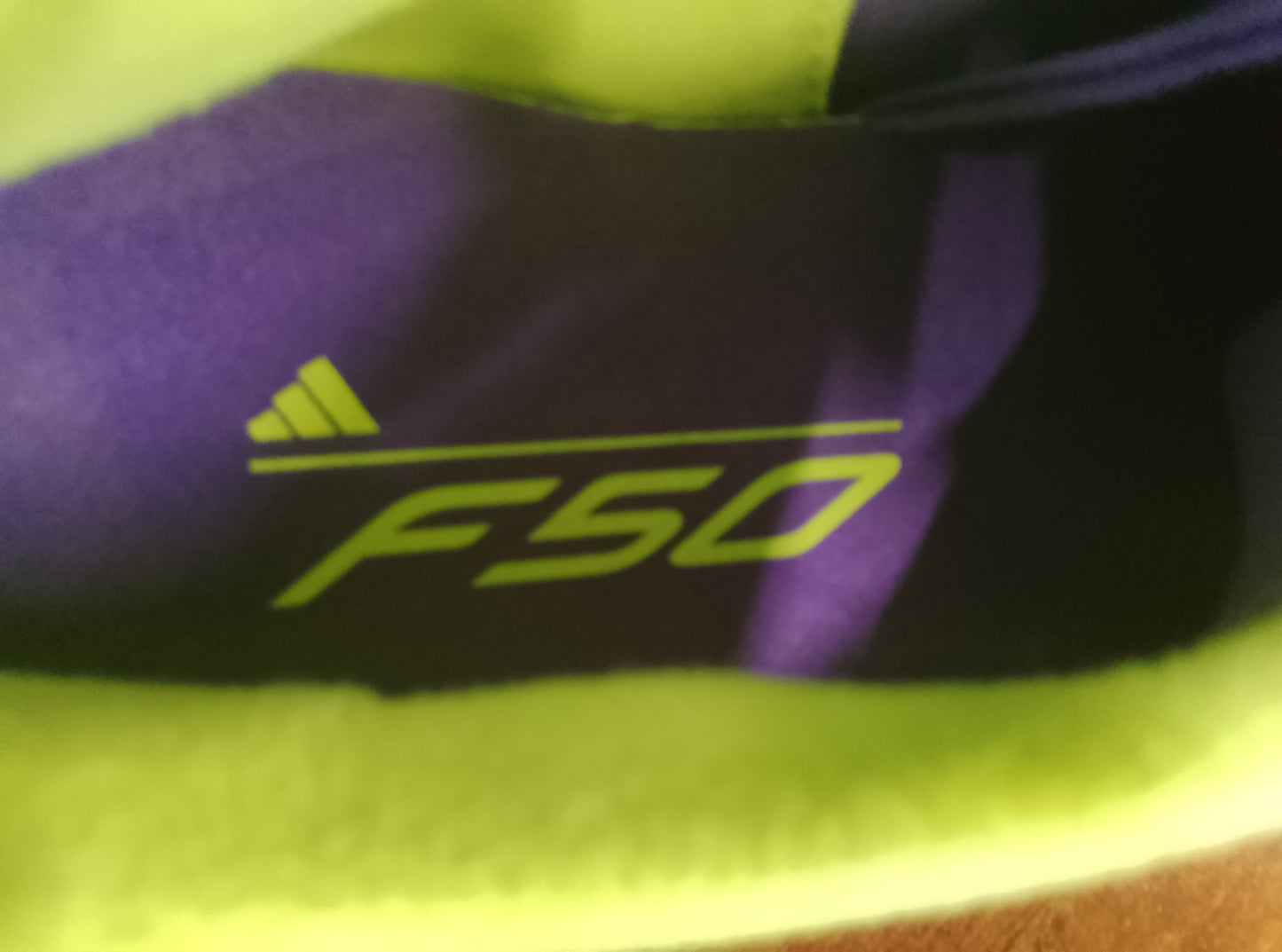 Adidas F50 TF Purple Rush League Football Boots Size 7