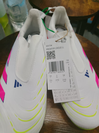 Adidas Predator League Laceless Football Boots Size 2