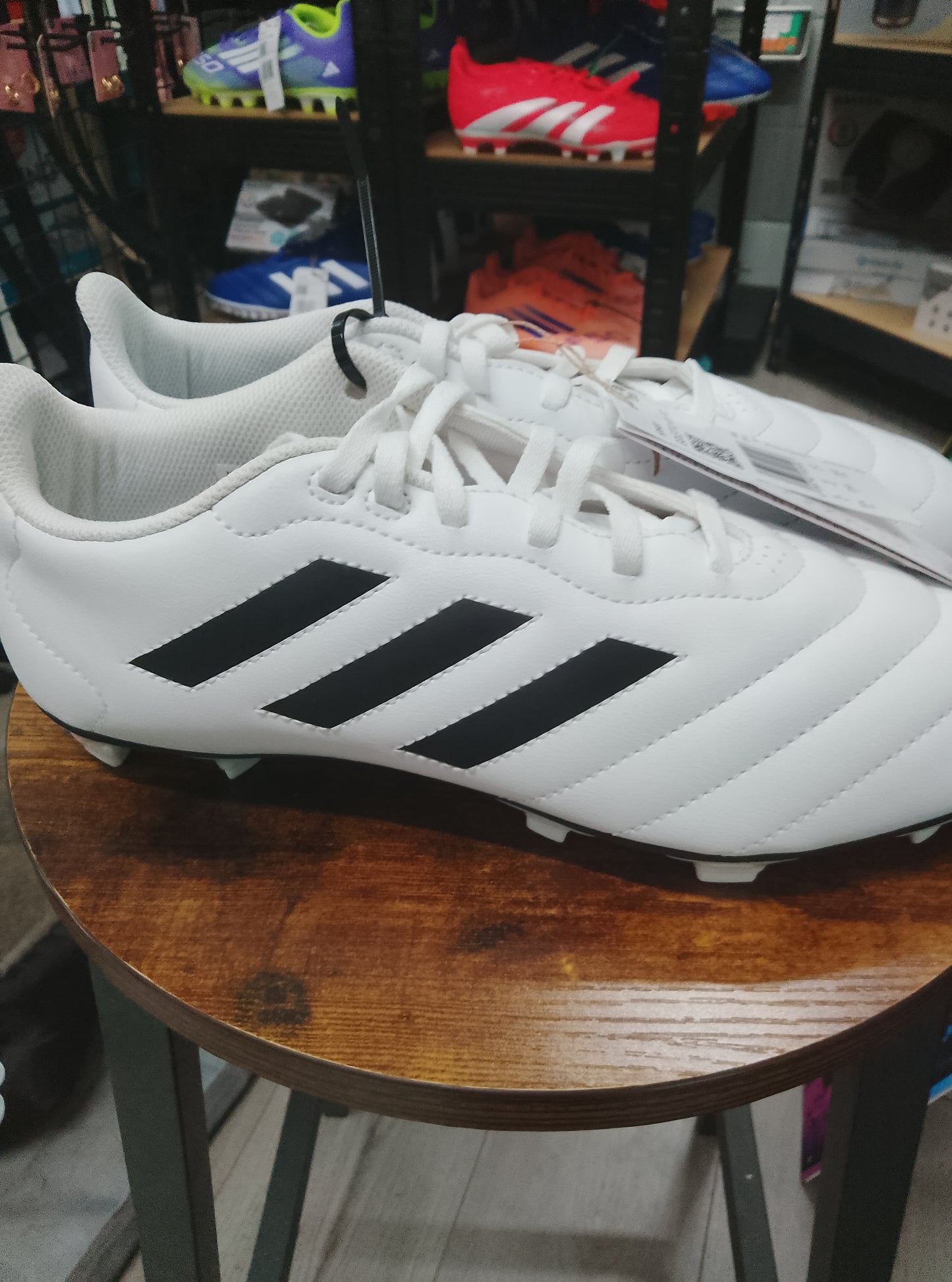 Goletto VIII FG Black and White Football Boots