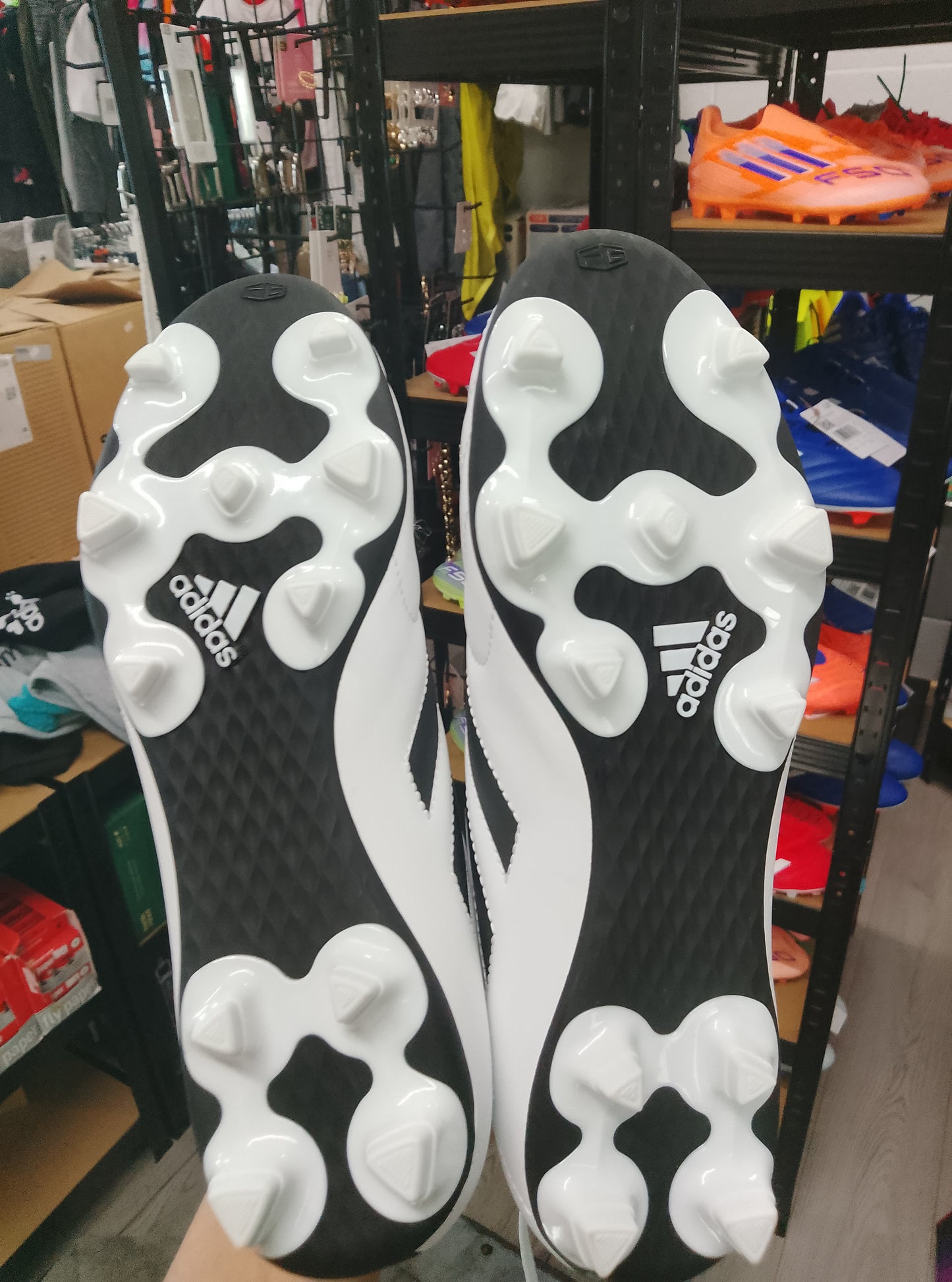 Goletto VIII FG Black and White Football Boots
