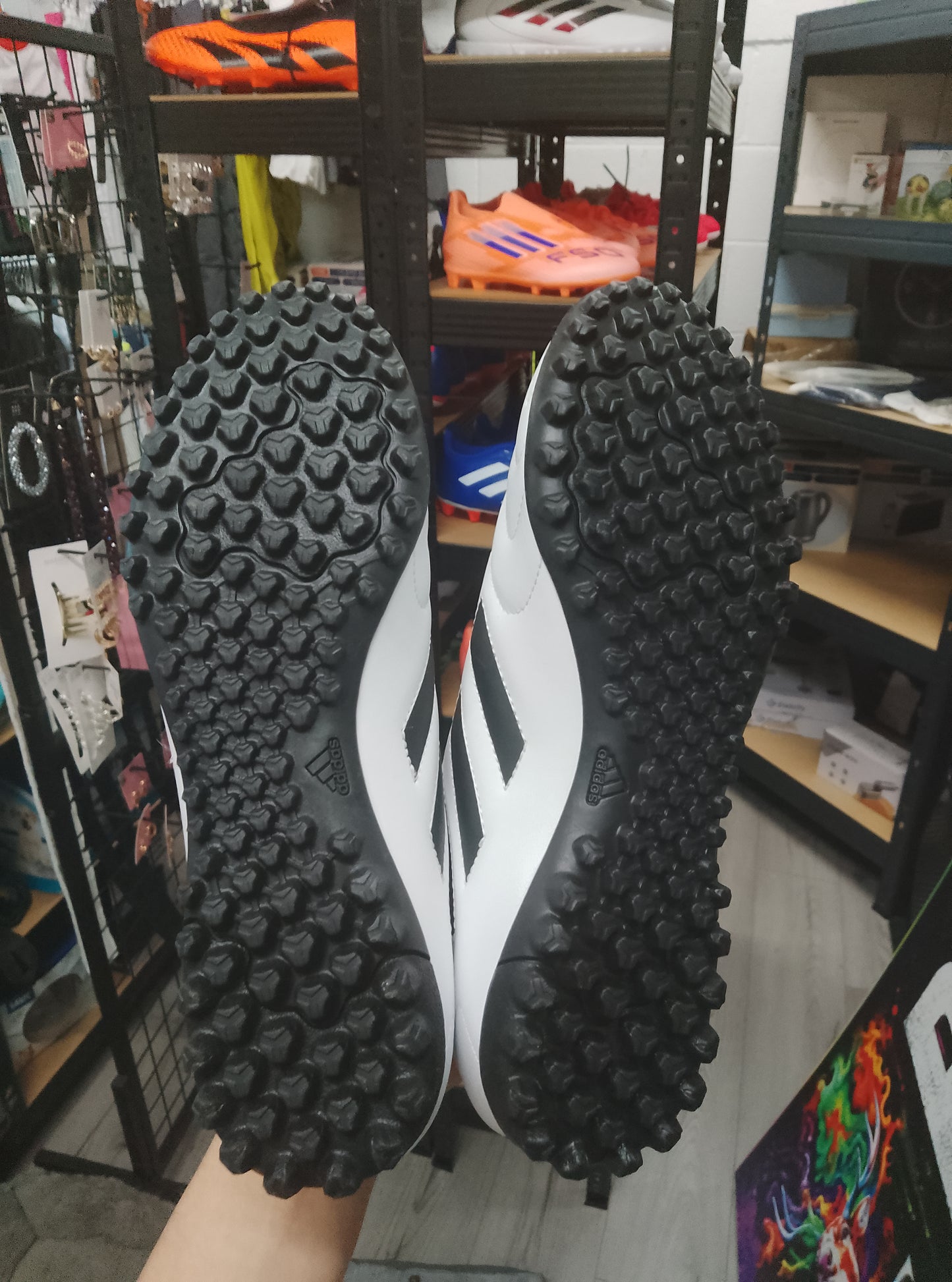 Goletto VIII Black and White Turf Football Boots